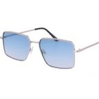 Gafas De Sol Cuadradas De Metal Azules