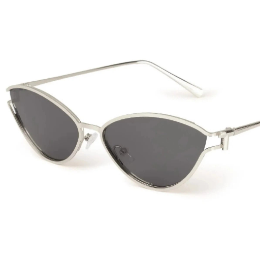 Gafas De Sol Finas De Ojo De Gato Plateadas