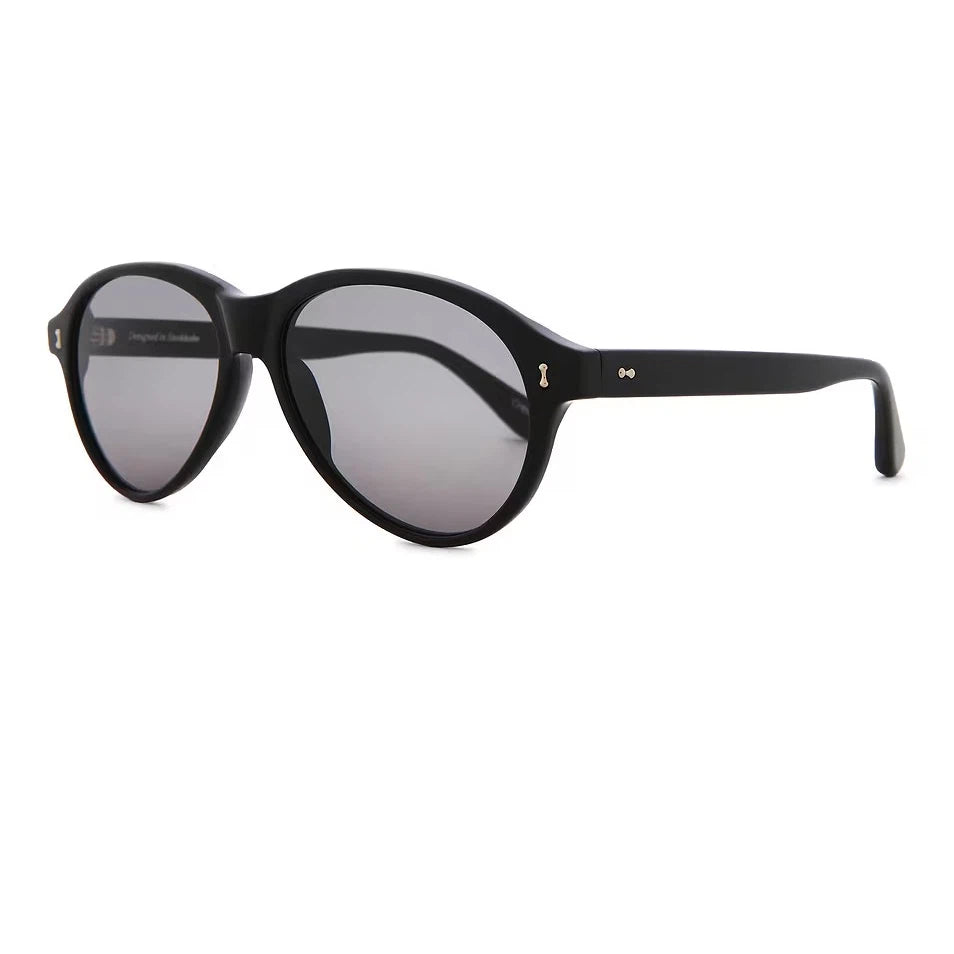 Gafas De Sol Ovaladas Negro Mate