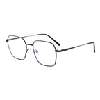 Gafas Geométricas De Metal Negro